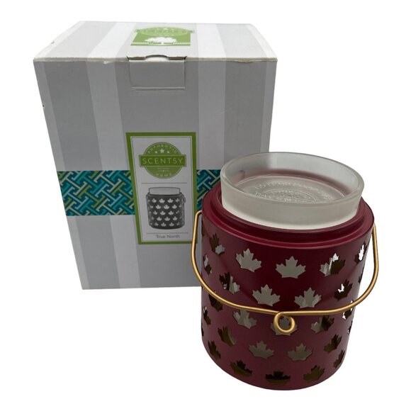 Scentsy Warmer True North Maple Leaf Red Retired Full Size Canadian Exclusive - Picture 1 of 12